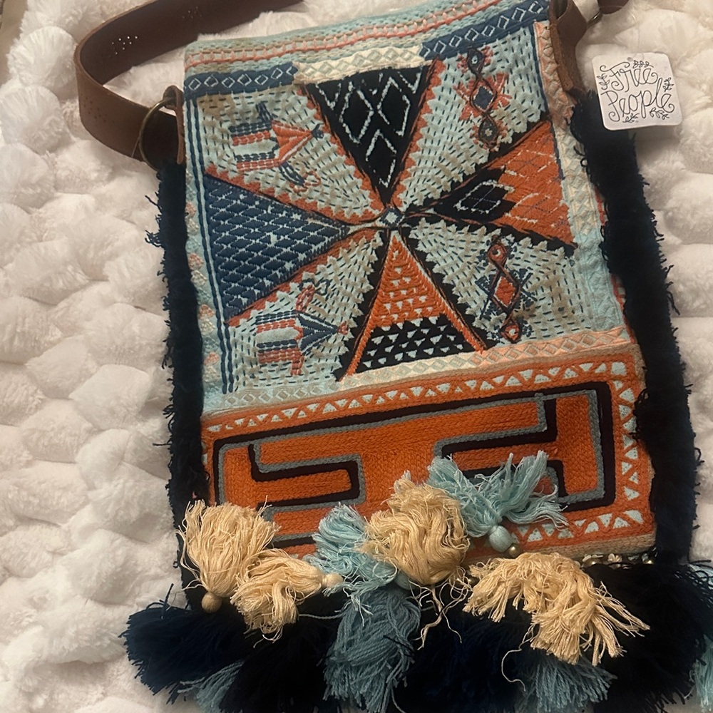 Free People Vibrant Patterned Crossbody Bag
